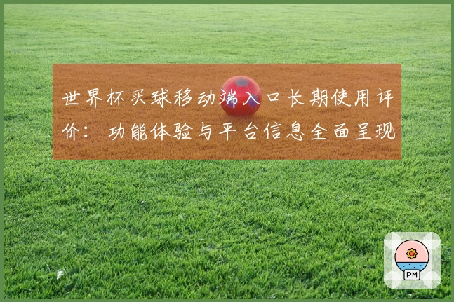 世界杯买球移动端入口长期使用评价：功能体验与平台信息全面呈现